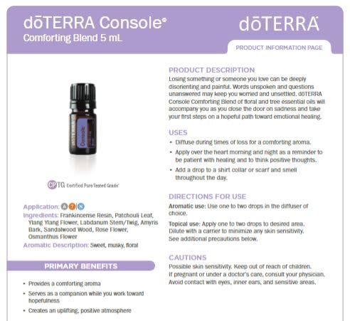 doTERRA Console – diffusion aisée dans l’espace pour un rappel de douceur.