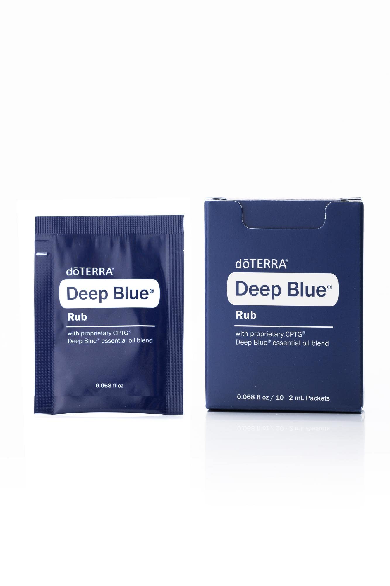 doTERRA Deep Blue Rub échantillon – petit tube prêt à l usage après l entraînement.