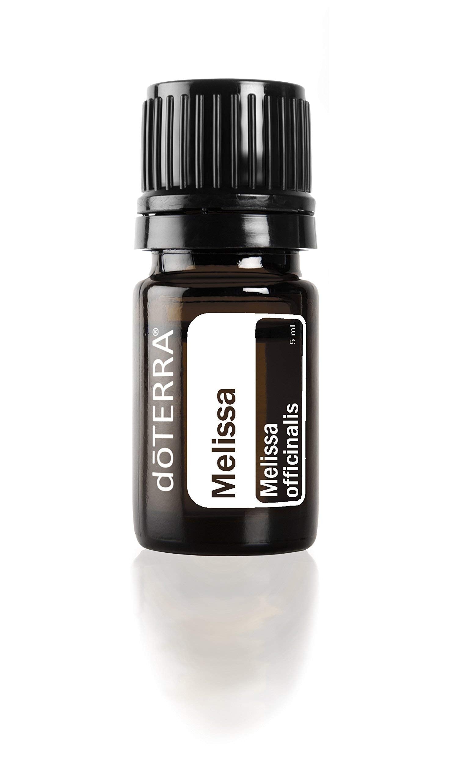 doTERRA Melissa huile essentielle 5 ml, parfum citronné, utilisations aromatiques douces et culinaires.