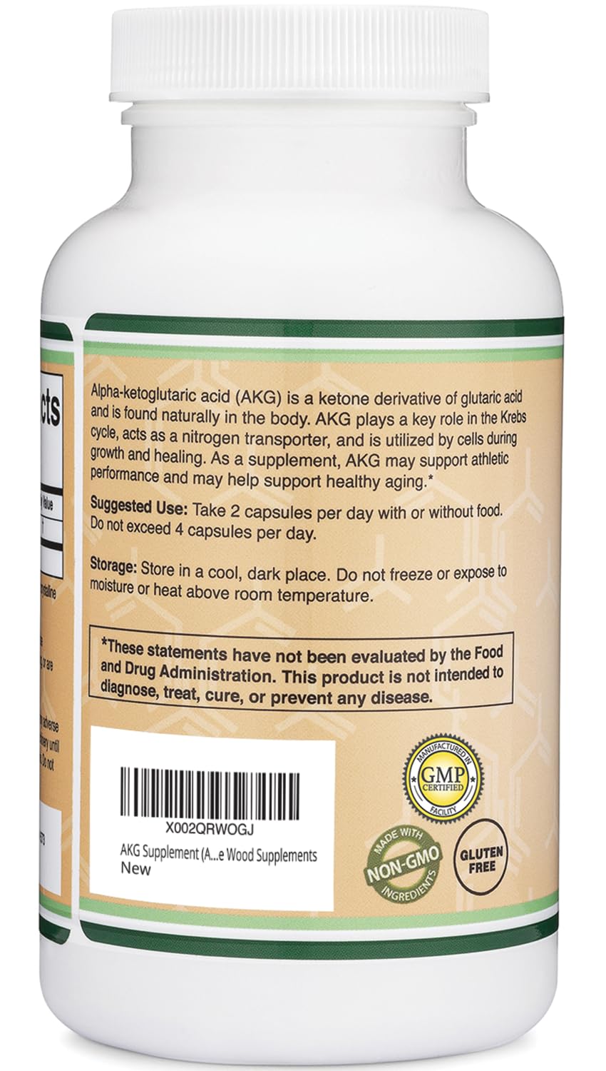 Double Wood AKG, étiquette sans gluten, convient à ceux sensibles au gluten.