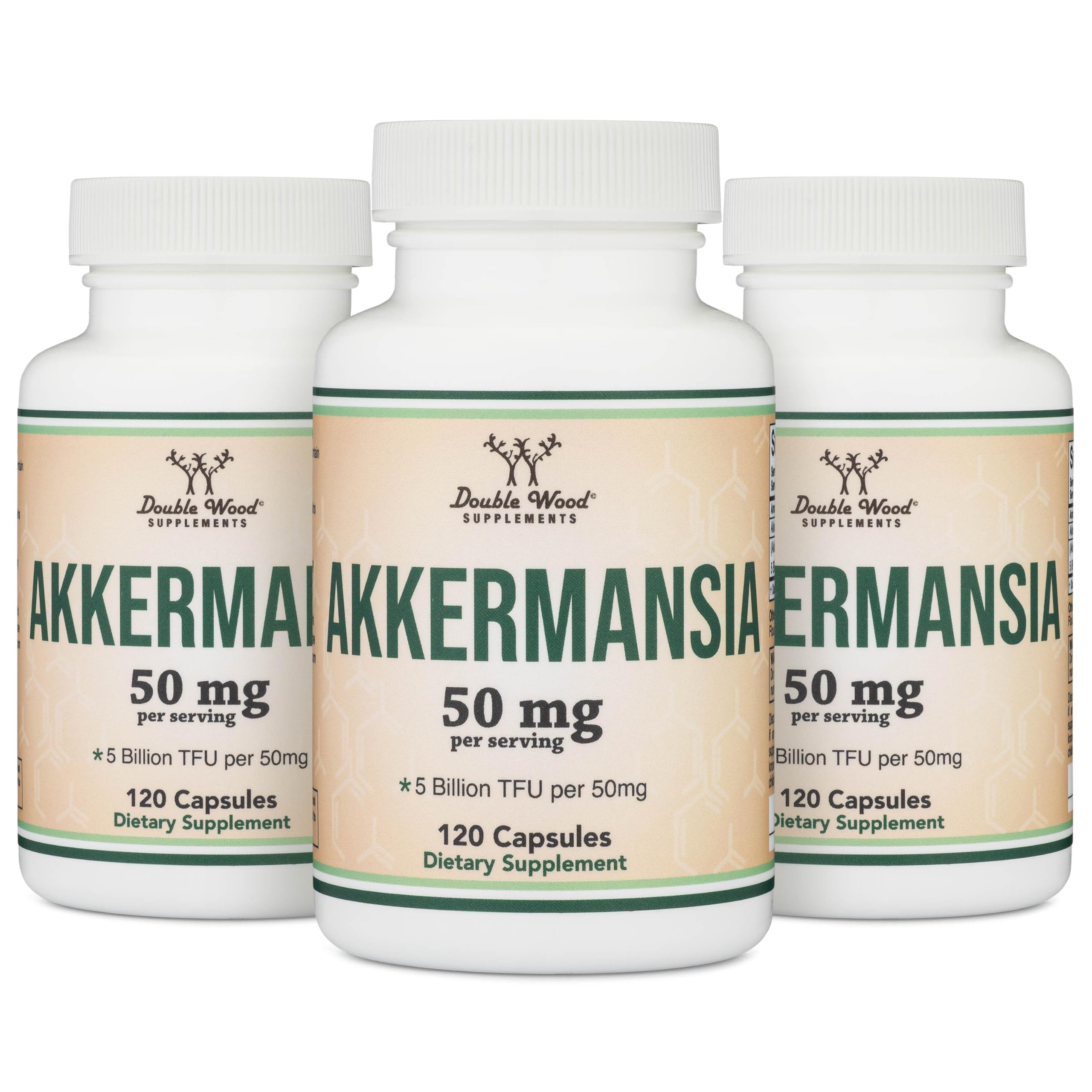 Double Wood Akkermansia : capsules prêtes pour une routine quotidienne.