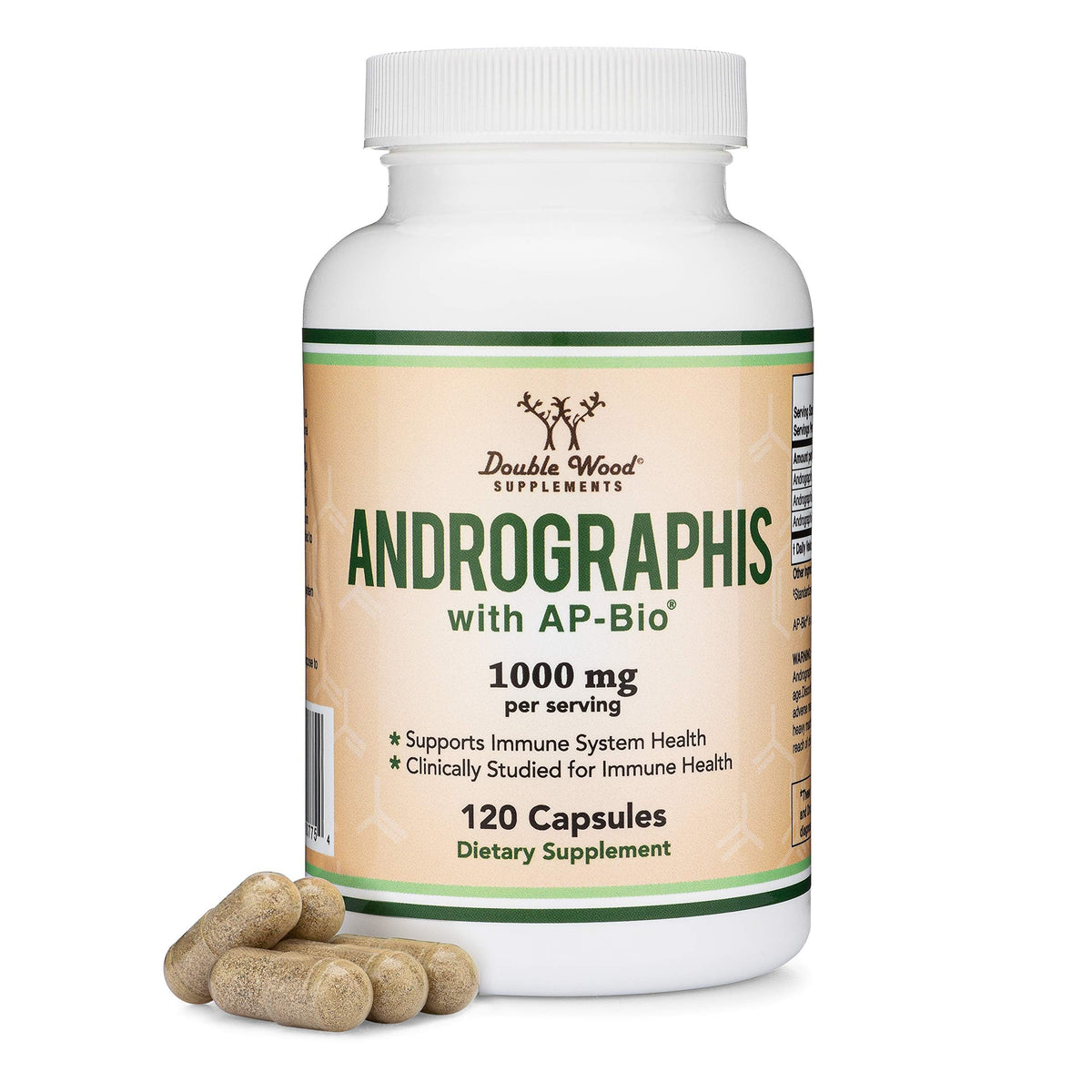 Double Wood Andrographis Max – bouteille prête pour le soutien immunitaire