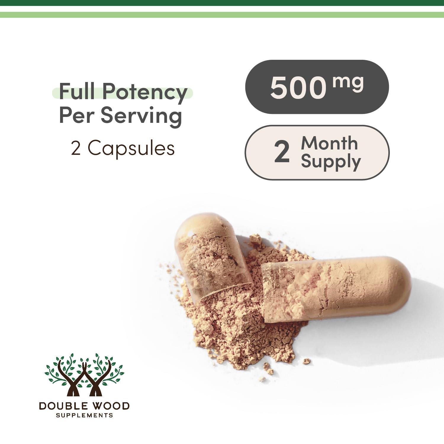 Formule végétarienne, sans OGM et sans gluten dans Double Wood Ashwagandha.