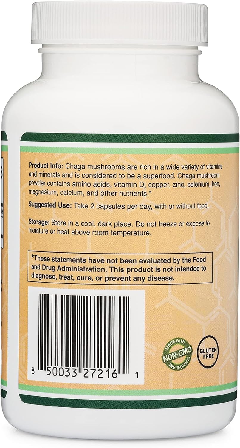 Double Wood Chaga: offre deux mois d’utilisation avec 120 gélules.
