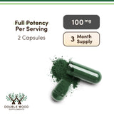 Double Wood Chlorophylle : conditionnement végane