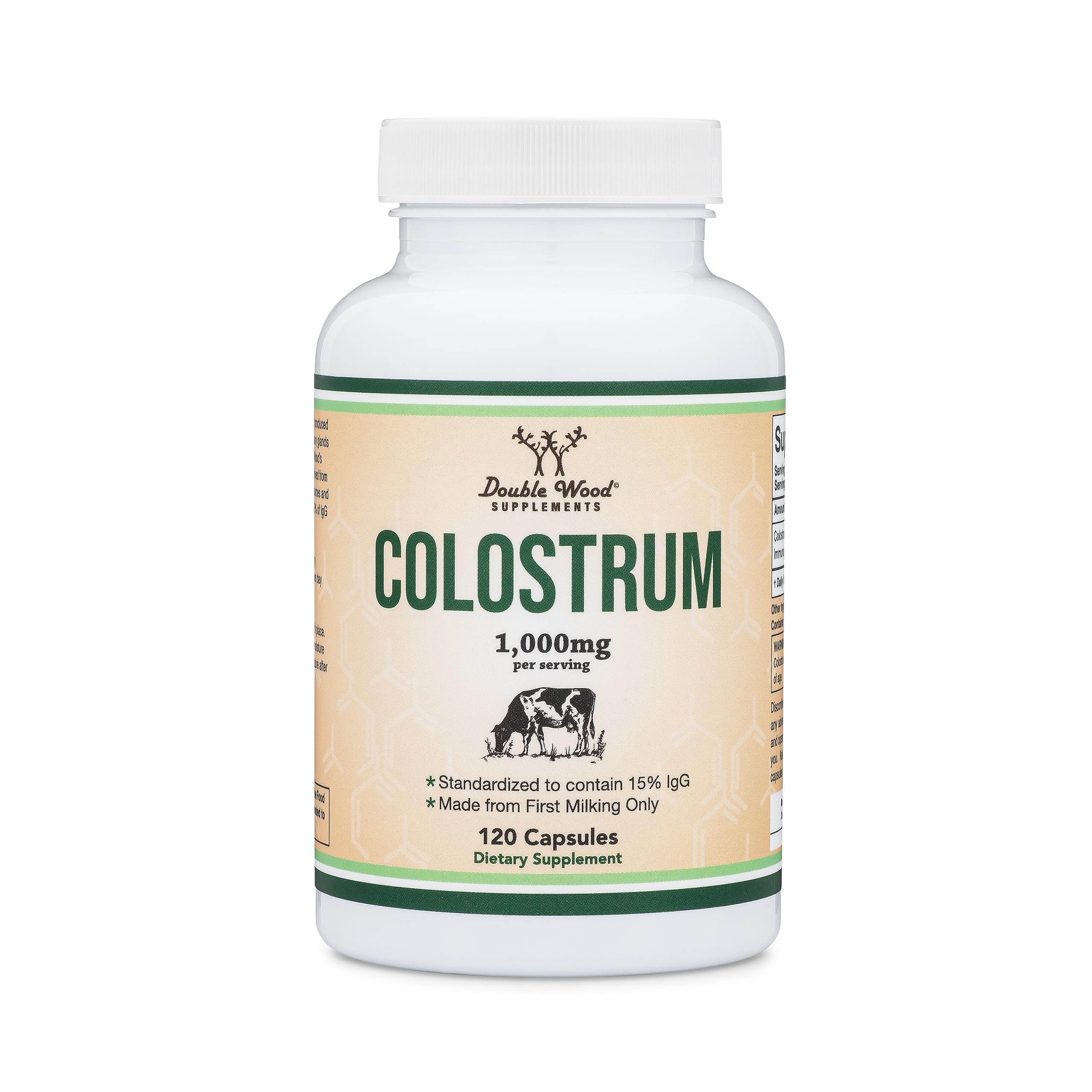 Double Wood Colostrum: 60 portions, deux mois d'utilisation