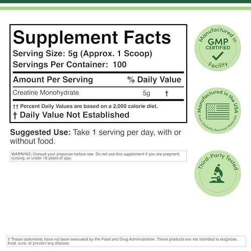 Double Wood Creatine Monohydrate – cuillère-dose: dose précise pour chaque entraînement.