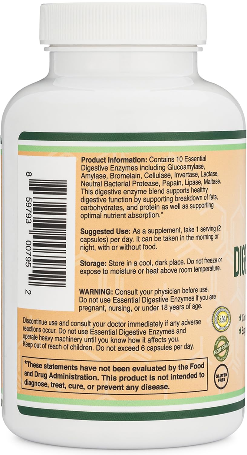 Rituel digestion: intégrer les enzymes digestives Double Wood dans vos repas.