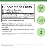 GABA Double Wood: gelules 1000 mg, apport quotidien possible