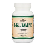 Double Wood Glutamine, fiole-pratique, format 60 portions pour régime keto et vegan.