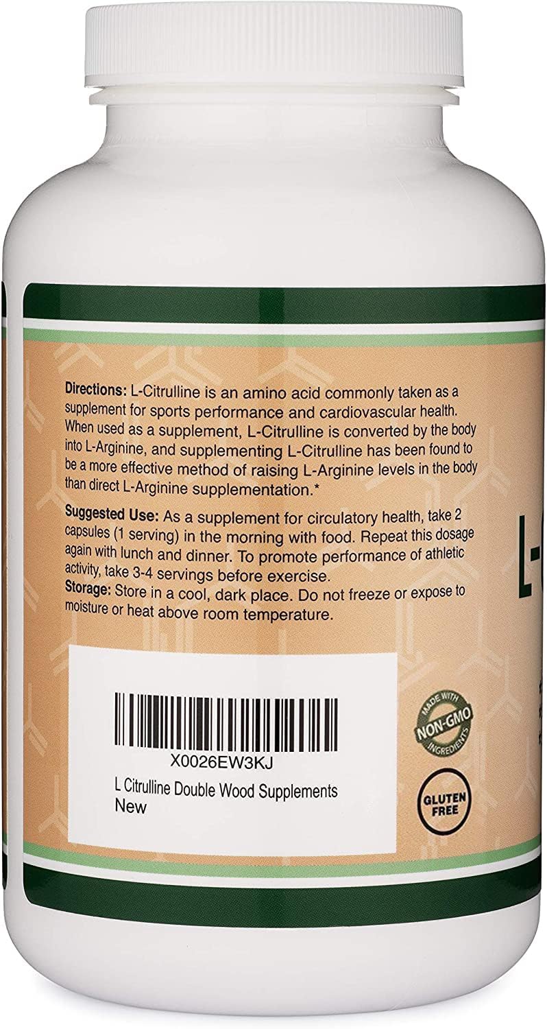 Emballage Double Wood L-Citrulline, packaging durable