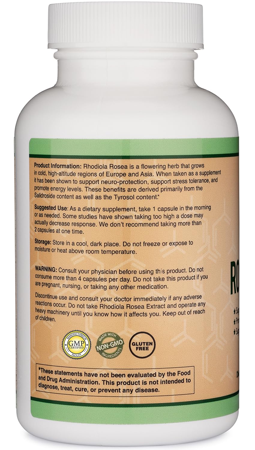 Boîte carton Double Wood Rhodiola Rosea, présentation soignée