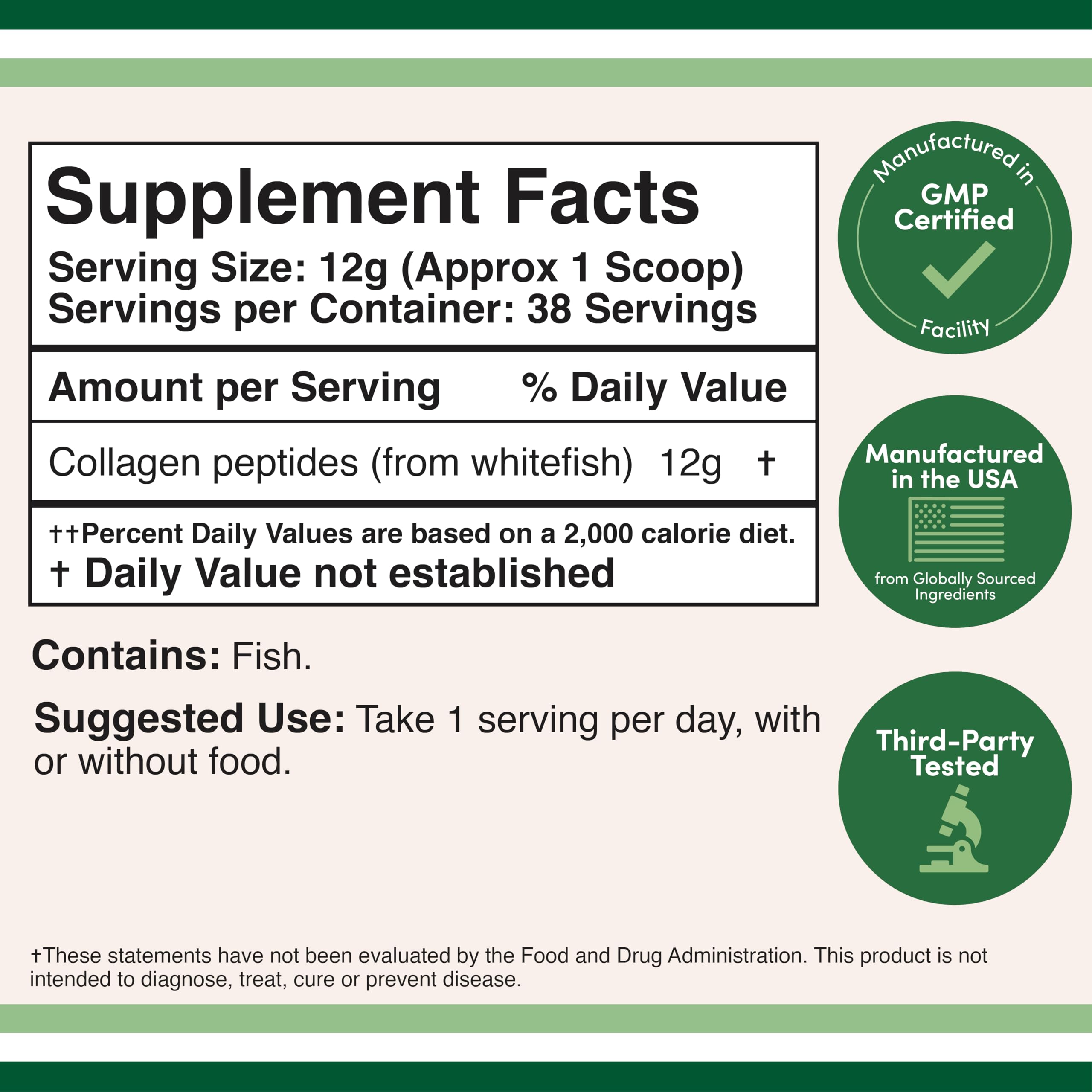 Double Wood Supplements collagene marin micronisee facilitant la dissolution.