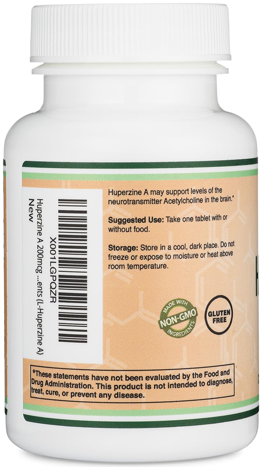 Double Wood Huperzine A – capsules faciles à avaler pour une utilisation quotidienne.