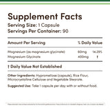 Bouteille Double Wood Magnésium Glycinate 400mg – soutien quotidien en capsules végétales