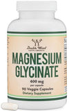 Double Wood Supplements Magnésium Glycinate 400mg – capsules faciles à digérer pour le quotidien