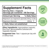 Double Wood Magnésium Glycinate 400 mg – gélules bien visibles pour une prise quotidienne.