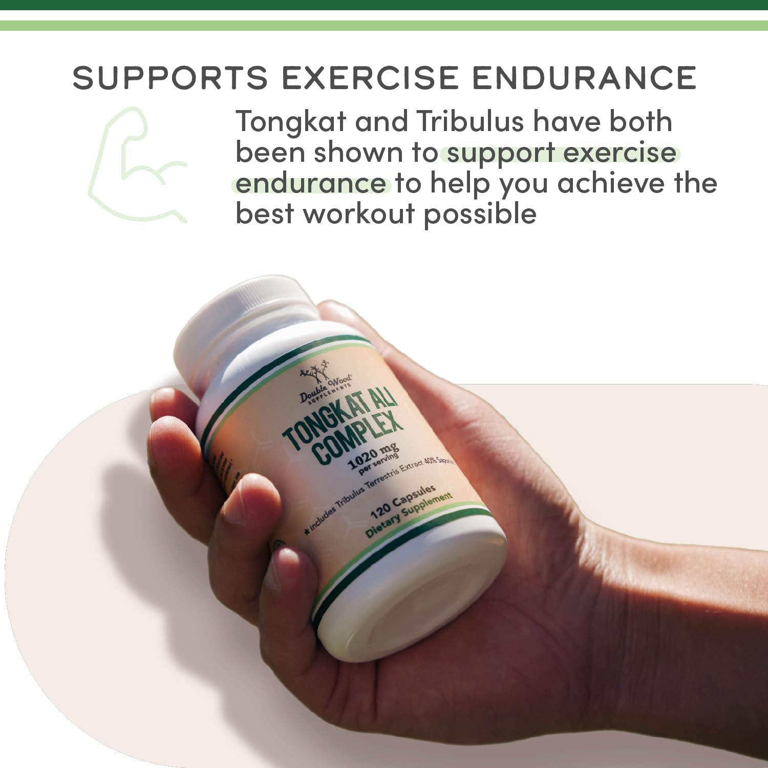 Visuel évoquant énergie et endurance pendant l'effort avec Tongkat Ali.