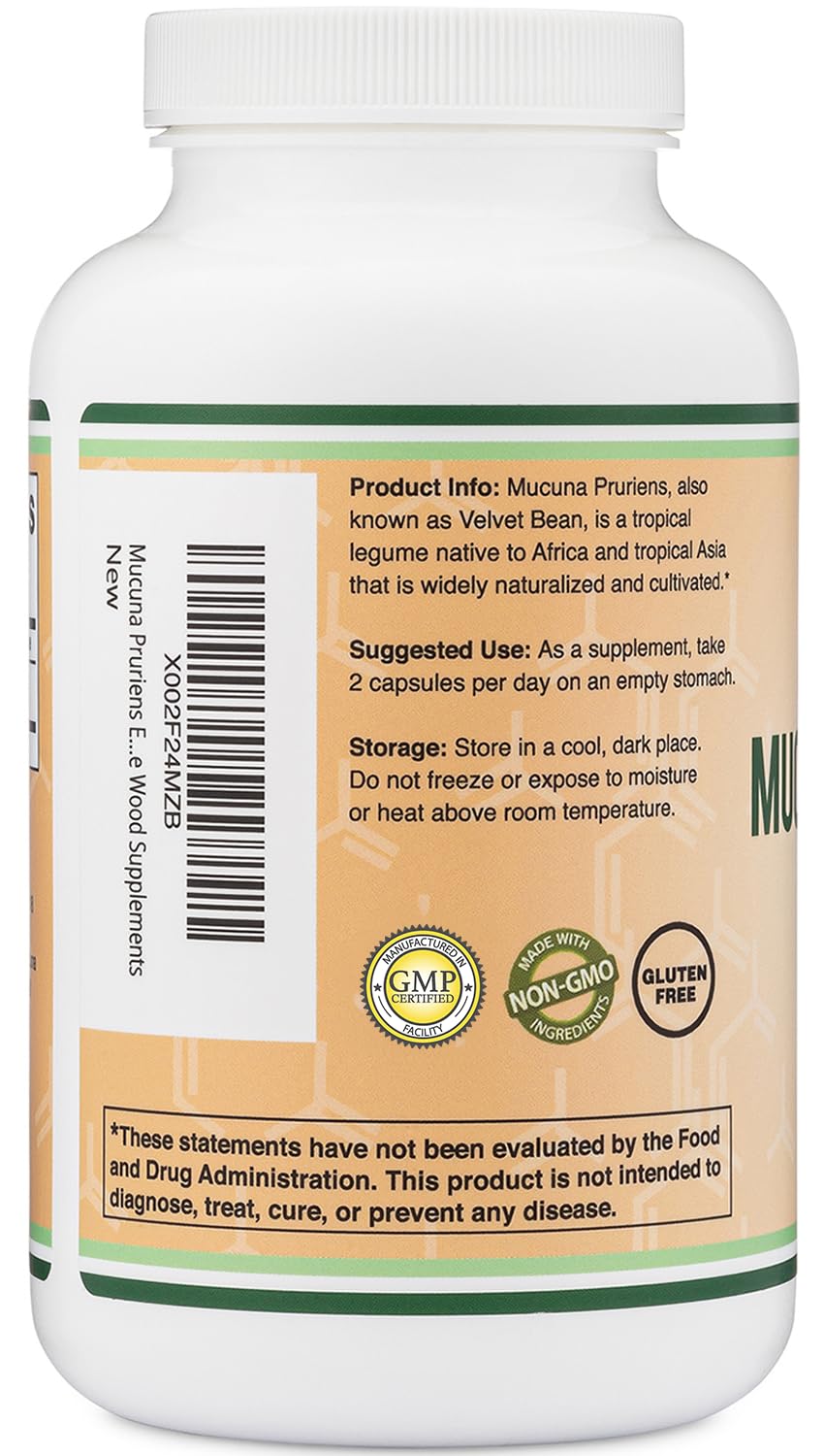 Formule végétarienne Double Wood Pruriens sans gluten et sans OGM pour choix sain