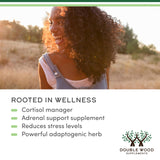 Double Wood Ashwagandha produit fabriqué aux États‑Unis et contrôles qualité.