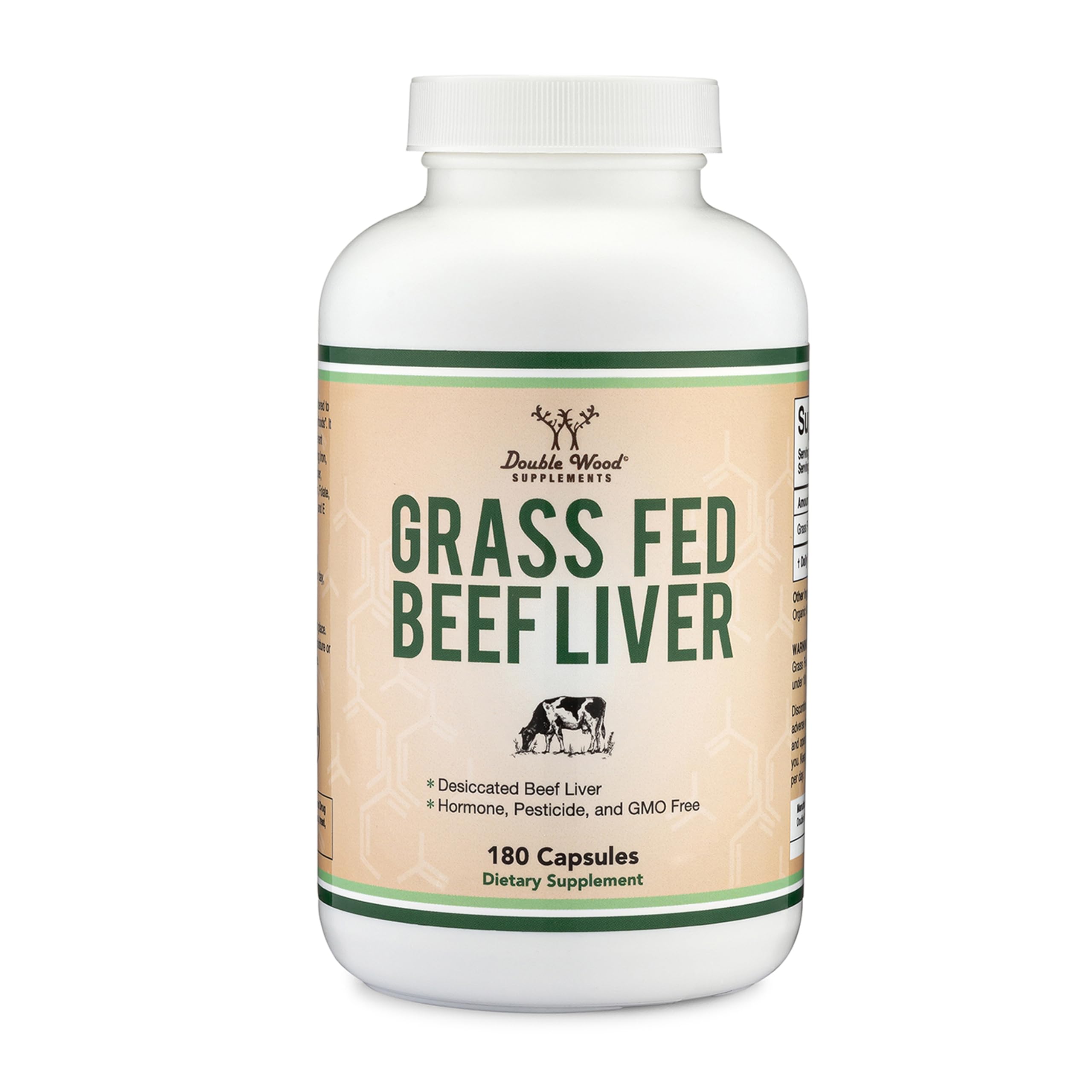 Double Wood Foie de boeuf – capsules dorées pour énergie et vitalité.