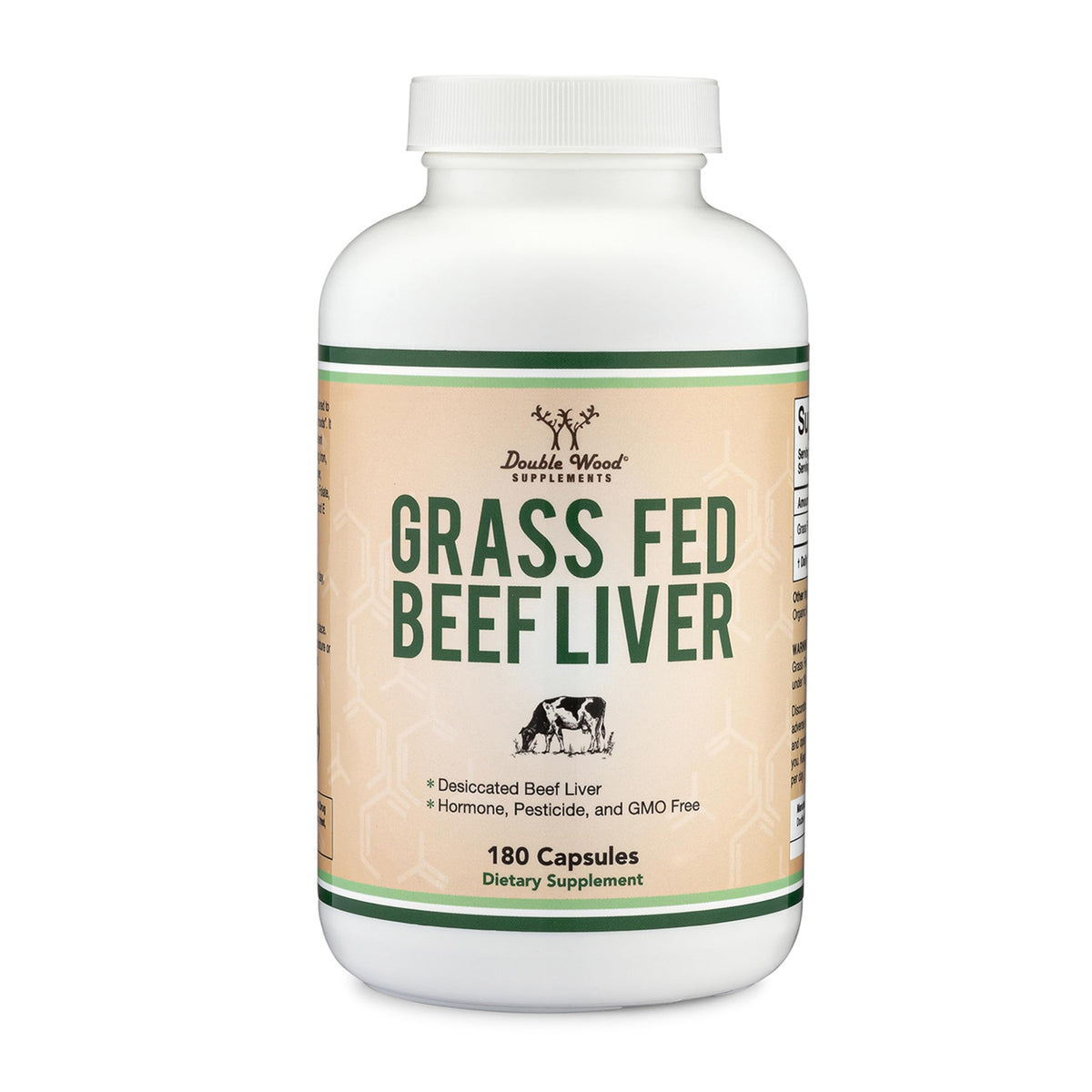 Double Wood Foie de boeuf – capsules dorées pour énergie et vitalité.