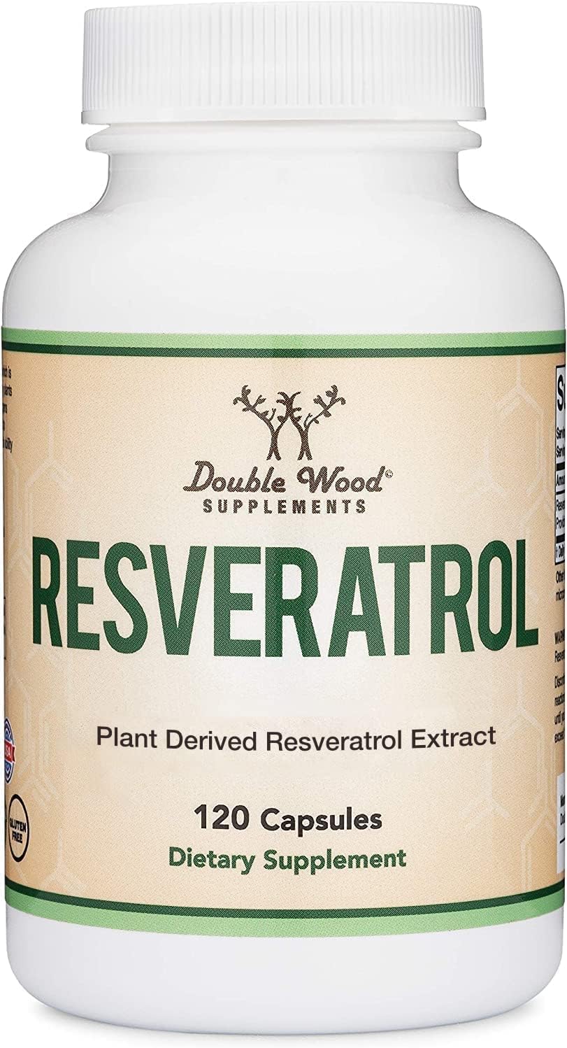 Double Wood Resveratrol – bouteille 120 gélules, potentiel soutien antioxydant quotidien