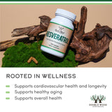 Double Wood Resveratrol – emballage extérieur élégant et matériel d'emballage durable