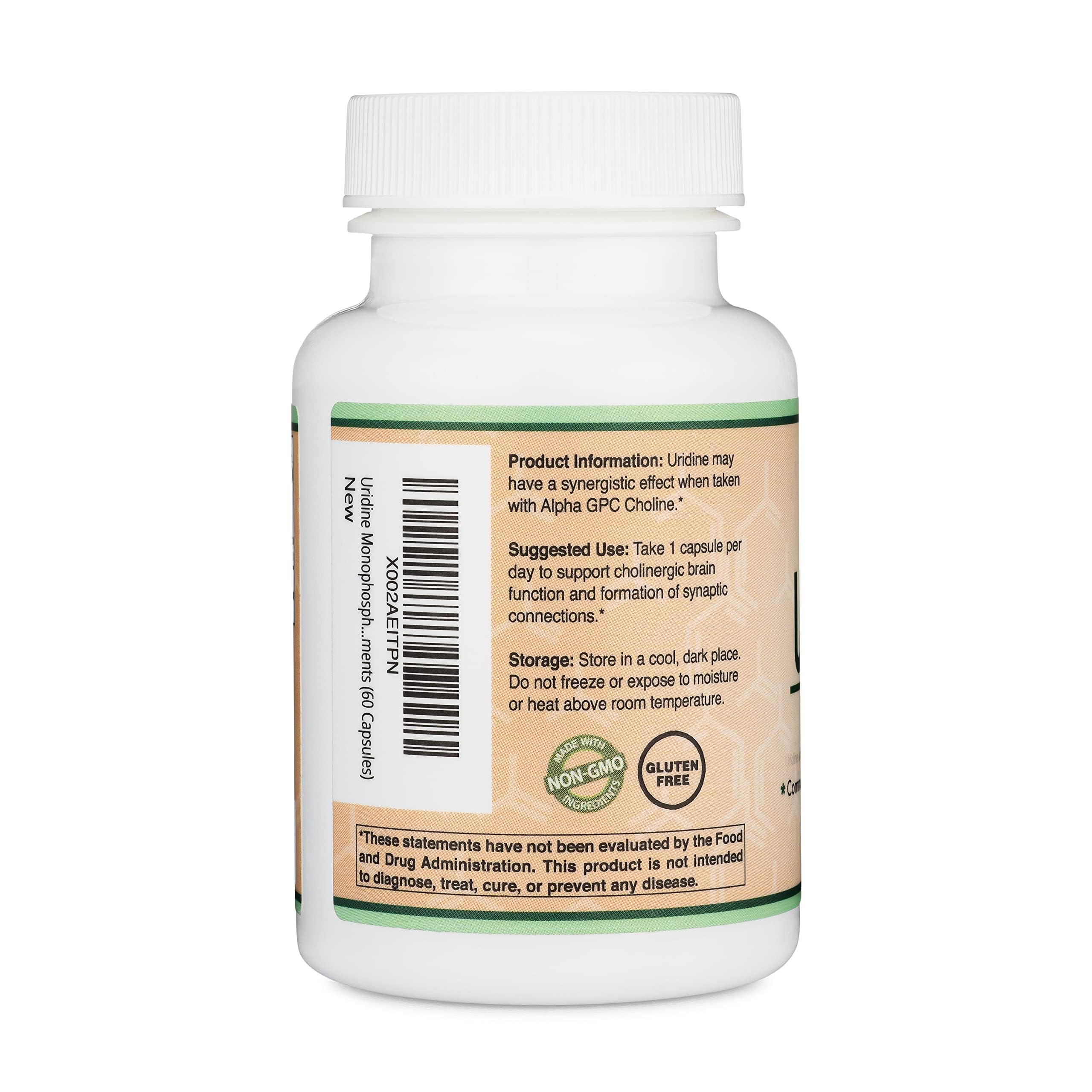 Emballage Double Wood Uridine Monophosphate, présentation claire