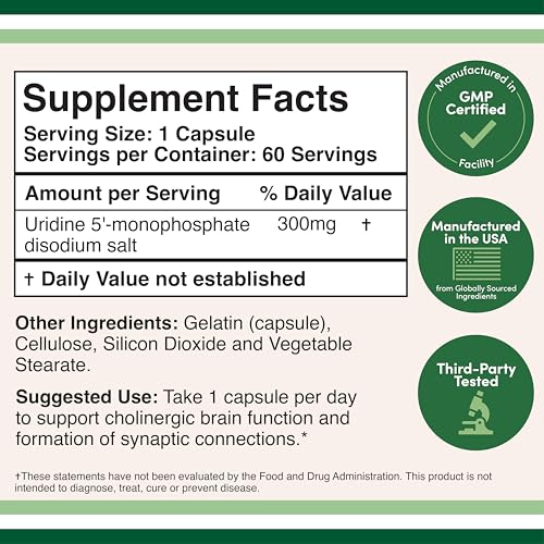 Étiquette Double Wood Uridine Monophosphate, informations d'utilisation