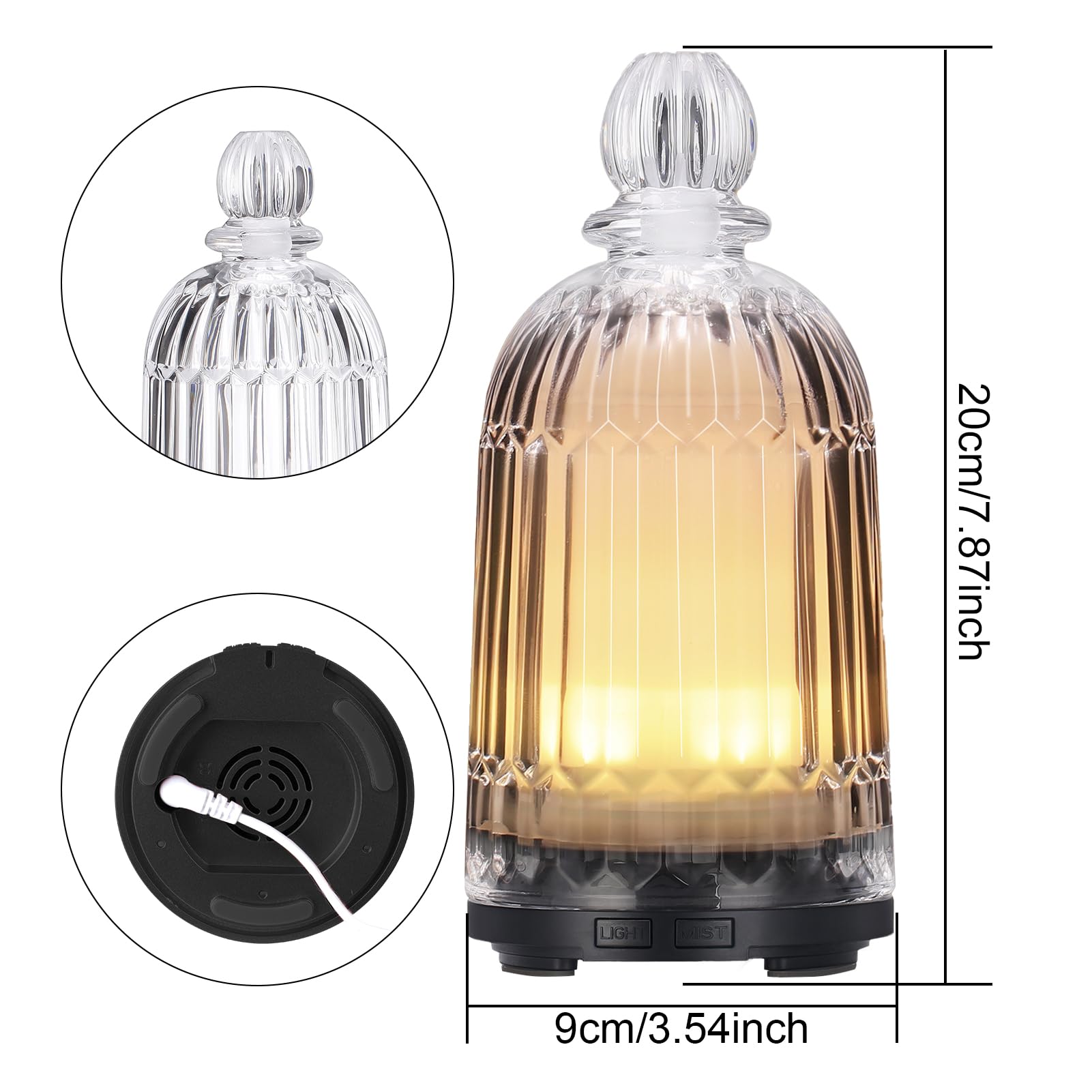 DOUDING diffuseur modes lumière et cycles personnalisables