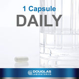 Douglas Laboratories L-Méthionine montre des capsules vues, formulation facile à intégrer dans votre routine.