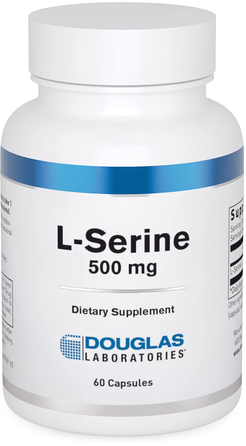 Douglas Laboratories L-Serine : bouteille de capsules, pratique pour une routine quotidienne.