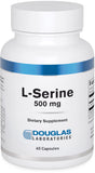 Douglas Laboratories L-Serine : bouteille de capsules, pratique pour une routine quotidienne.