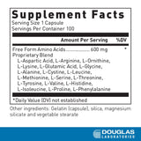 Douglas Laboratories acides aminés libres: gros plan sur les capsules, rôle musculaire potentiel