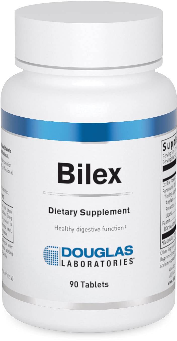 Douglas Laboratories Bilex, bouteille digestifs, soutien digestif pratique au quotidien.