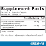 Douglas Laboratories calcium hydroxyapatite, gelules vegetariennes; format pratique pour quotidien