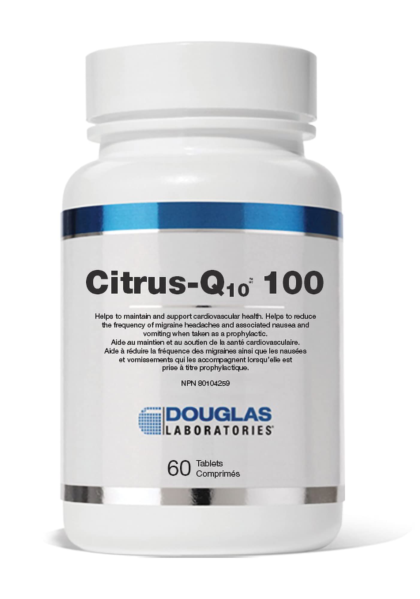 Douglas Laboratories Citrus-Q10 boîte de 60 tablettes au goût citron naturel