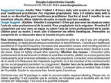 Bouteille Citrus-Q10 et étiquette claire et informatives