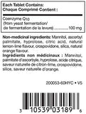 Tablettes masticables Citrus-Q10 goût citron pratique à prendre