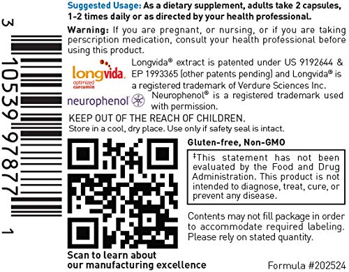 Douglas Laboratories Curcumine Neurophenol - emballage carton élégant et pratique