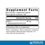 Douglas Laboratories DHEA 50 mg — capsules micronisées, absorption potentiellement efficace