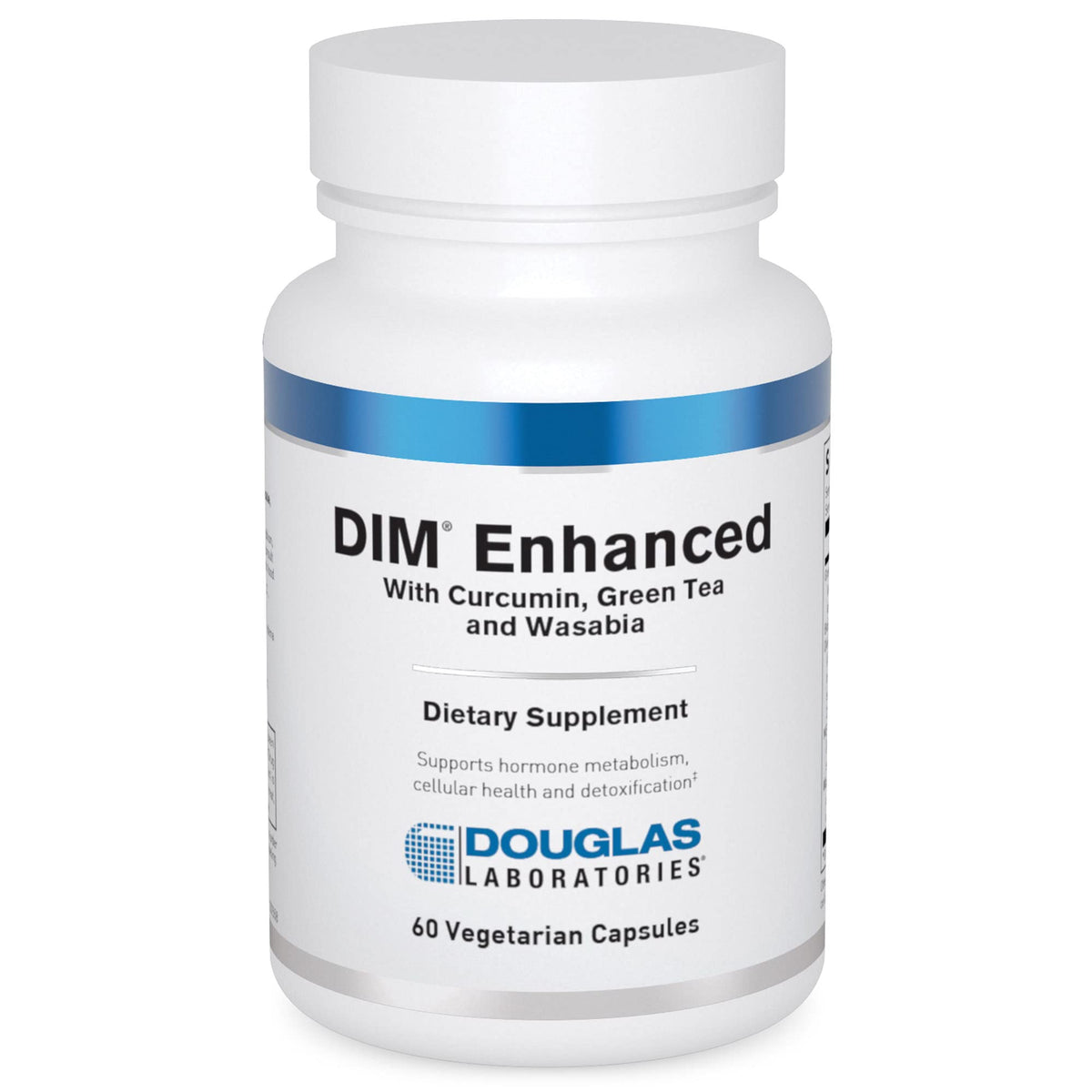 Douglas Laboratories DIM Enhanced, vue de la bouteille, soutien potentiel a l'equilibre hormonal