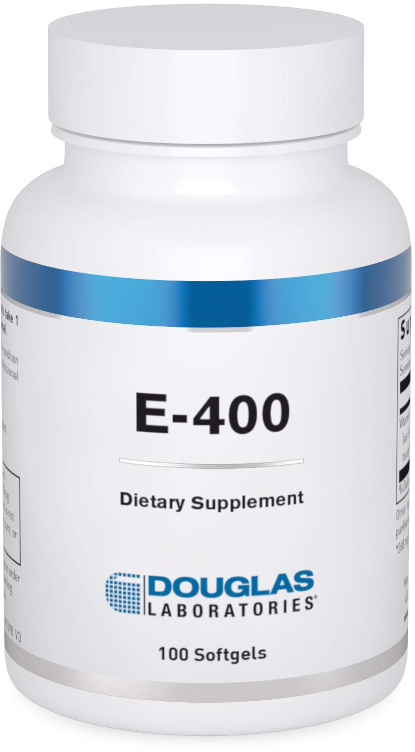 Douglas Laboratories E-400 – bouteille de capsules prête pour l’antioxydant quotidien.