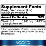 Douglas Laboratories Flacon gouttes B12, dose précise pour routine quotidienne.