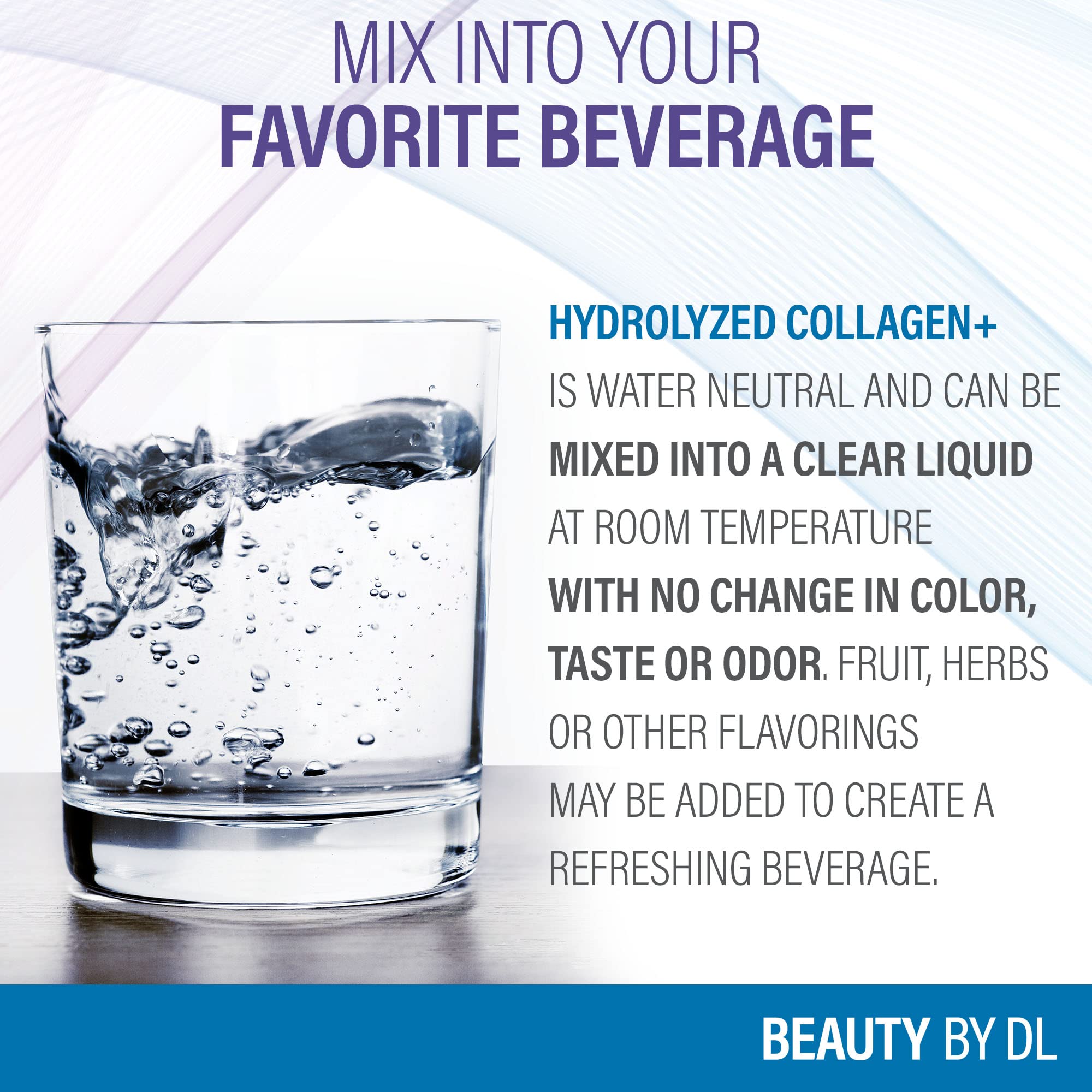 Dosage précis avec Hydrolyzed Collagen+ grâce à la cuillère fournie.