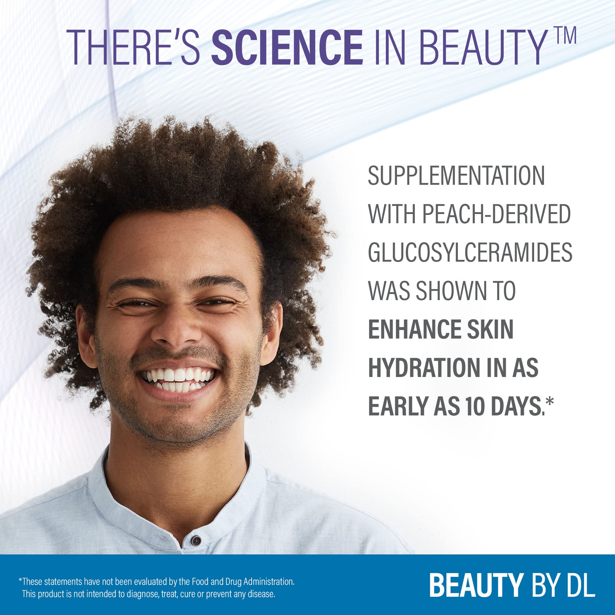Verre avec Hydrolyzed Collagen+ prêt à être consommé dans une routine beauté.