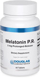 Douglas Laboratories Mélatonine, libération prolongée dans la bouteille, favorise un sommeil plus calme.