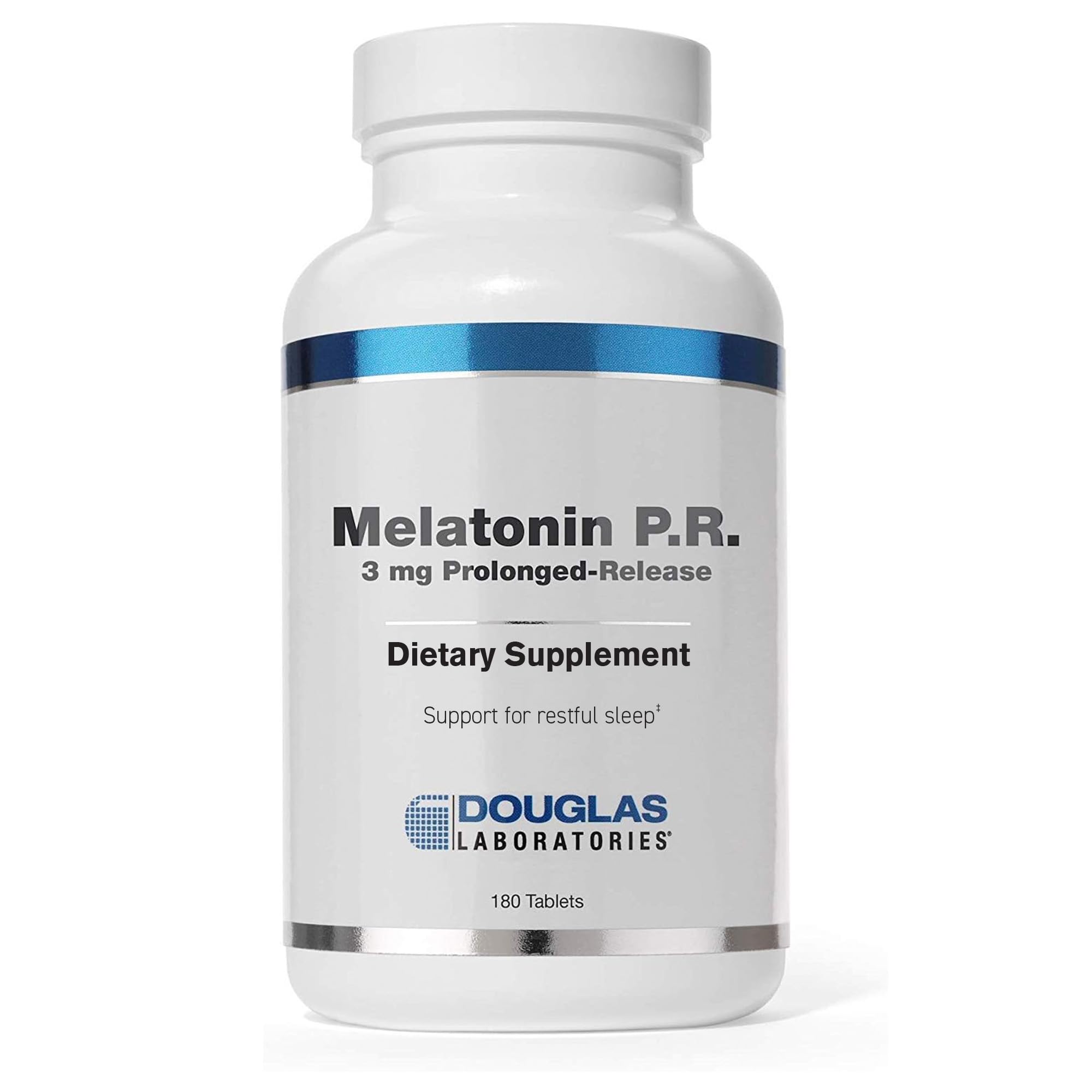 Douglas Laboratories Mélatonine libération prolongée – comprimés pour sommeil durable.