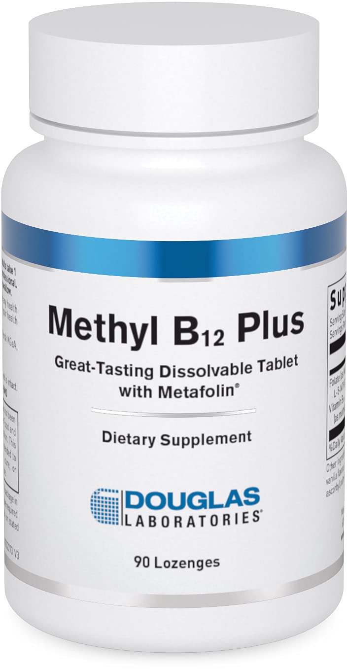 Douglas Laboratories Methyl B12 Plus en boite, soutien potentiel du métabolisme et énergie